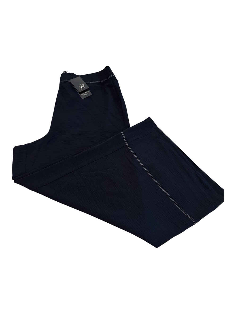 Adrianna Papell Women’s Navy Airflow Culotte Pull On Wide Leg Pants